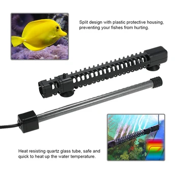 

500W 2 in 1 Submersible Aquarium Heater Thermostat Heating Fish Tank with Protective Housing and Digital Temperature Controller