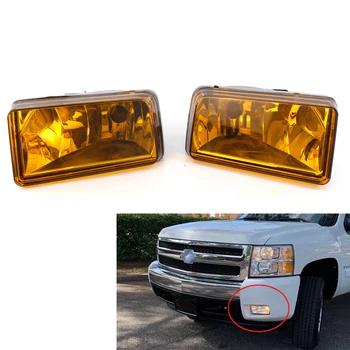 

Amber for 07-13 Chevy Silverado Tahoe Suburban Avalanche Bumper Fog Lights Pair
