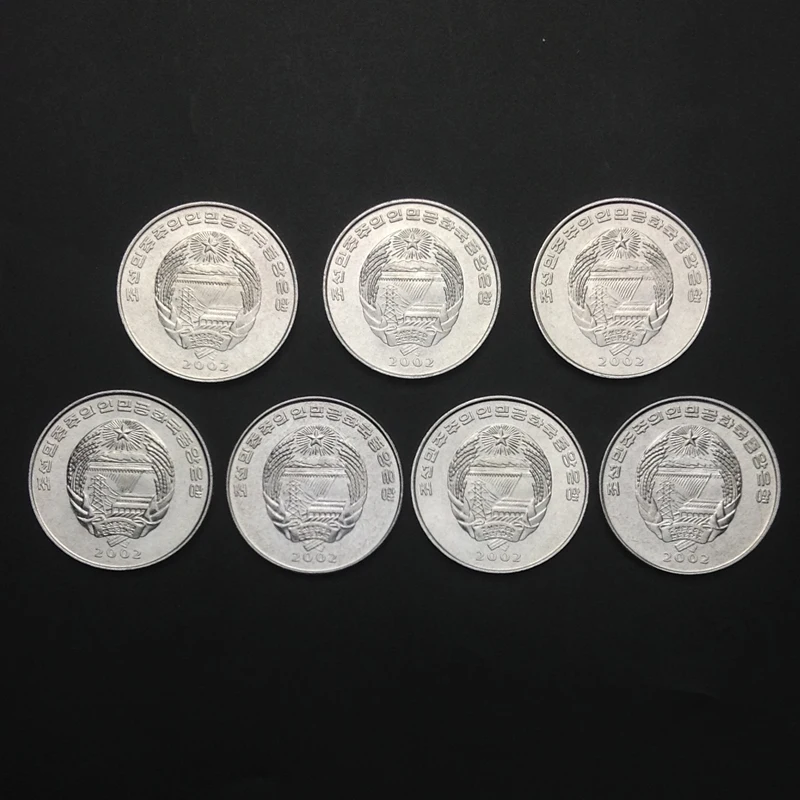 C-4 North Korea Set 7 PCS Coins, 1/2 Chon, Animal, UNC, Uncirculated, For Collection, Gift, Asian, 100% Real Genuine Coins, Asia C-4 North Korea Set 7 PCS Coins, 1/2 Chon, Animal, UNC, Uncirculated, For Collection, Gift, Asian, 100% Real Genuine Coins, Asia