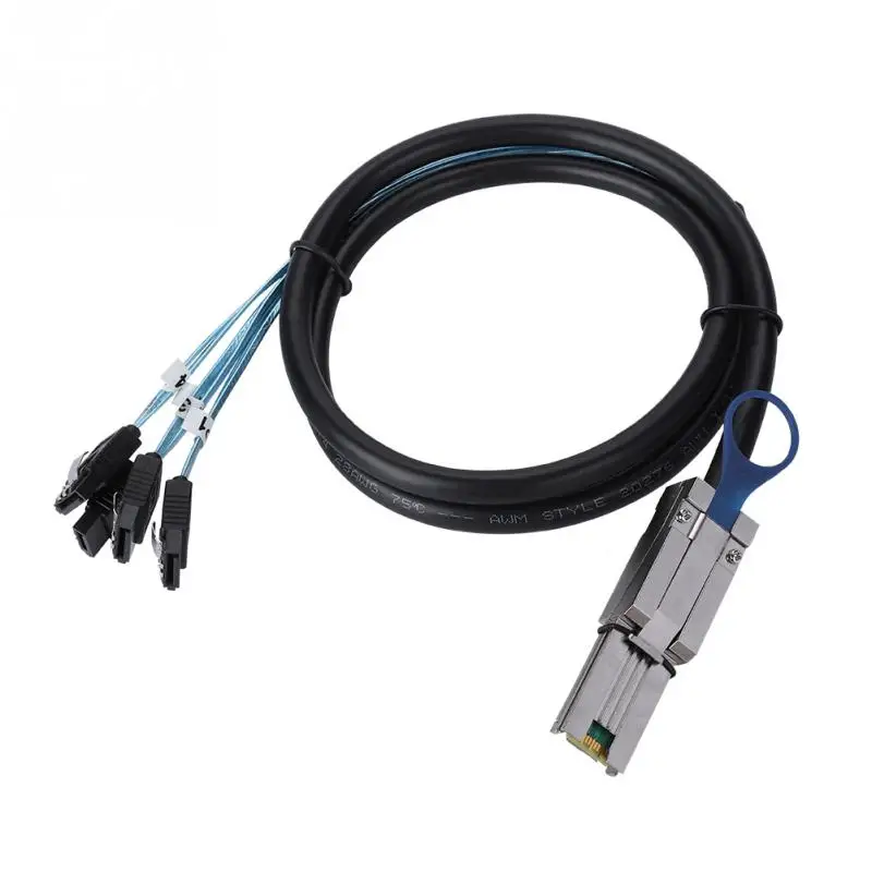 

Cabledeconn SFF 8088 MINI SAS 26P to 4 SATA Hard Disk Converter Cable
