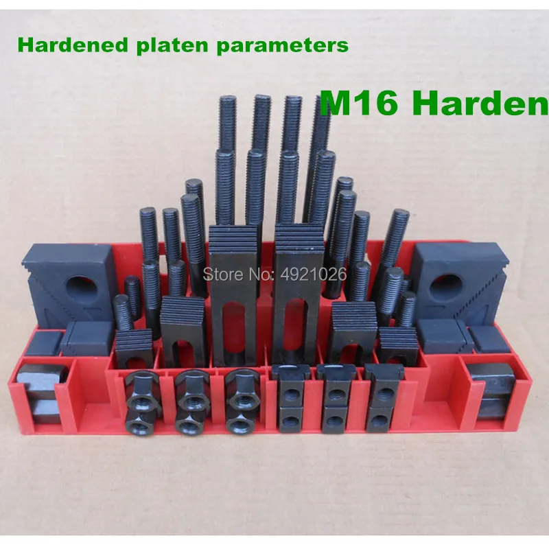Metal Quality Milling Machine Clamping Set M16 58pcs Mill Clamp Kit Vice 1set, Clamping Tool