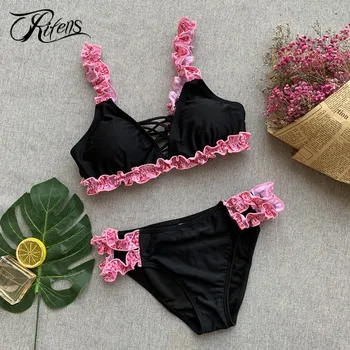 

Urifens Summer 2019 Micro Bandage Bikinis Mujer Push Up Bathing Suit Sexy Swimsuit Women Beach Swimwear Patchwork Biquinis LJN97