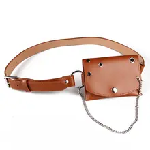 FGGS Дамская Многофункциональная Кожаная Декоративная Сумка на цепочке модная сумка на ремне Повседневный ремень с заклепками