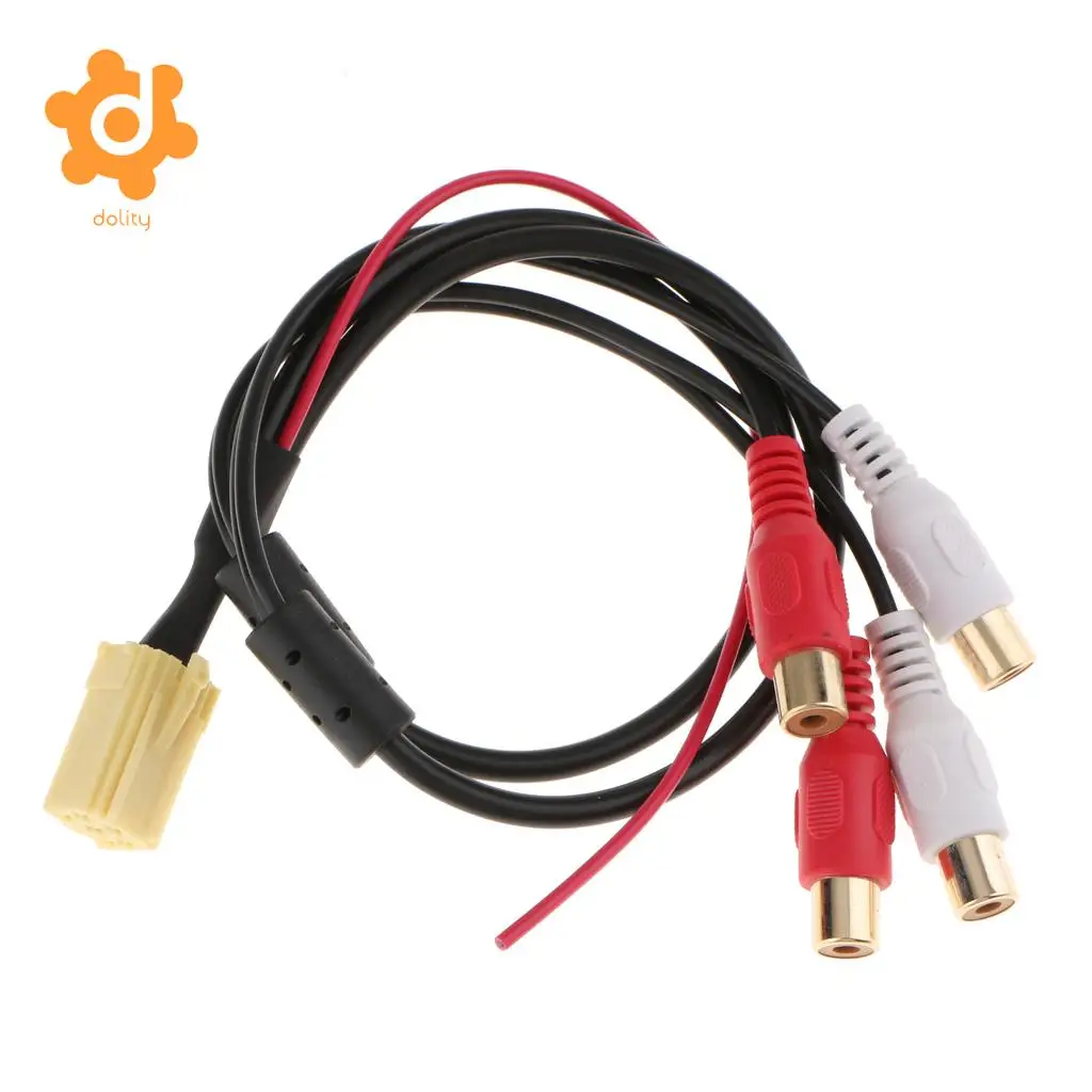 Mini ISO AUX адаптер 4RCA кабель для Blaupunkt VW Audi Seat Skoda Ford | Автомобили и мотоциклы