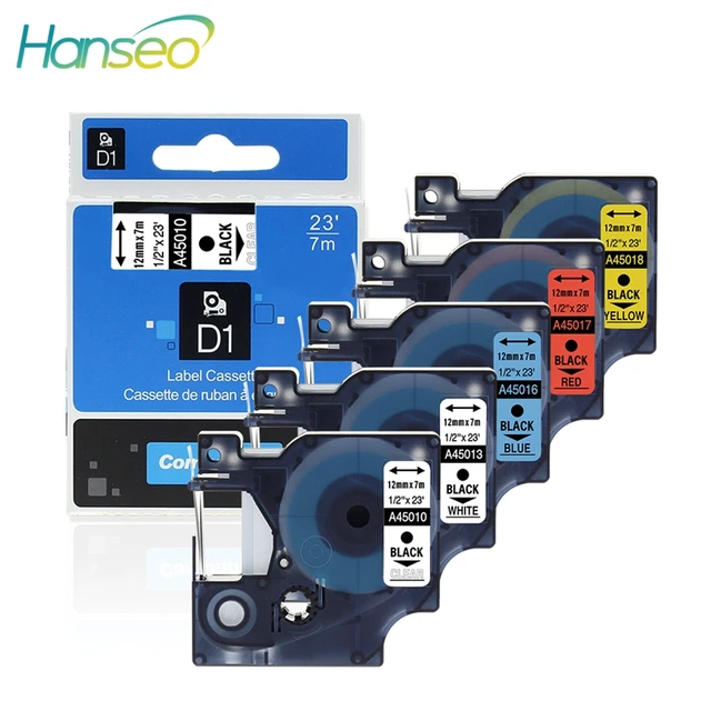 Best Offers 45013 45010 45018 Cassette MultiColor Cartridge Refill Compatible for Dymo labels 12mm Printer Ribbons Label Make LM 160 210D Best Offers 45013 45010 45018 Cassette MultiColor Cartridge Refill Compatible for Dymo labels 12mm Printer Ribbons Label Make LM 160 210D