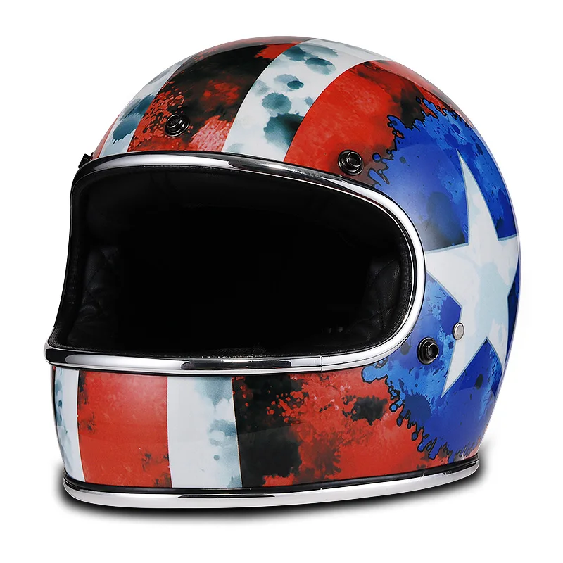 

AHP thompson motorcycle helmet cascos para moto full face casco moto vintage jet capacetes de motociclista off road