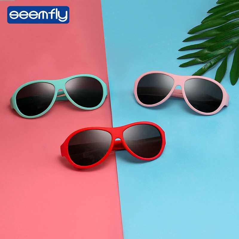 

Seemfly Fashion Baby Sunglasses Polaroid Cat Eye Sun Glasses Kids Outdoor ultraviolet-proof Eyeglasses Eyeware For Girls&Boys