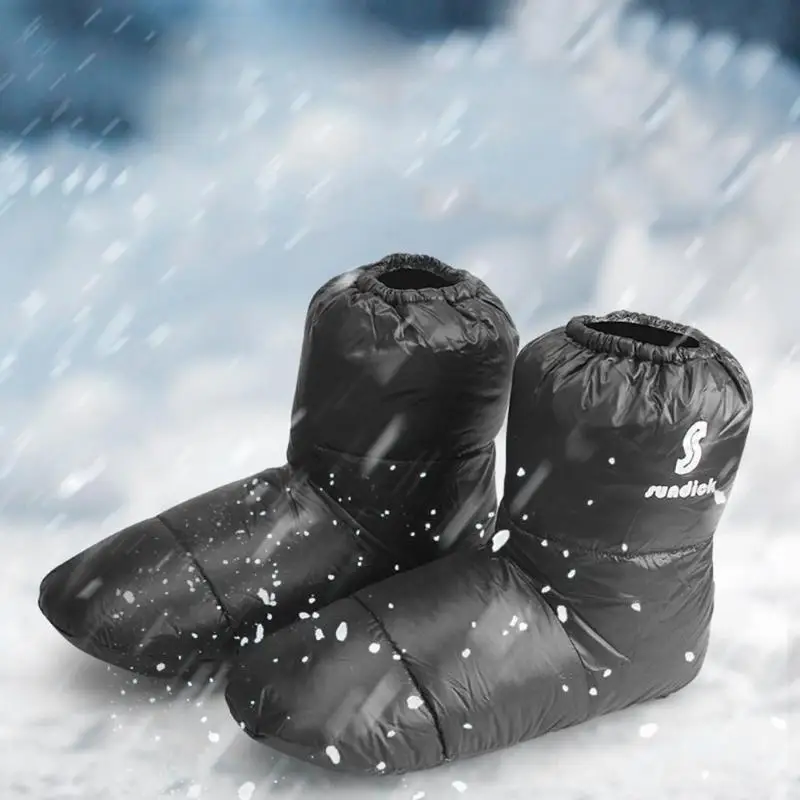 

Waterproof Indoor Warm Soft Socks ML Duck Down Socks Waterproof Booties Sleeping Bag Slippers Ultralight Camping Accessaries