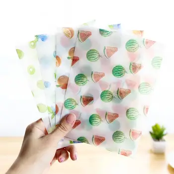 

8 pcs/pack Hearty Lovely Fruit Translucent e14 Greeting Card Stationary e08 Simple Letter Paper Envelope