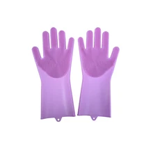 Волшебные силиконовые блюдо моющиеся перчатки Кухня силиконовые перчатки Еда Класс блюдо моющиеся перчатки для очистки автомобиля Pet Кисть