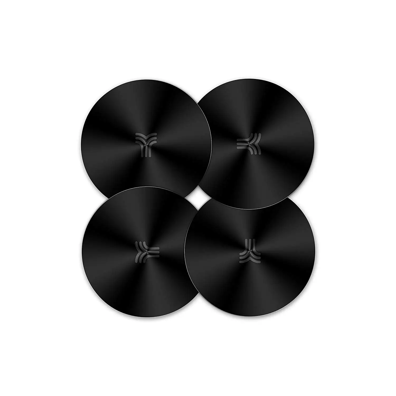 

YOSH [4 Packs] Metal Plate Disk with Adhesive Magnet Car Phone Holder Sticker For Magnetic Mobile Phone Holder Car Stand Mount