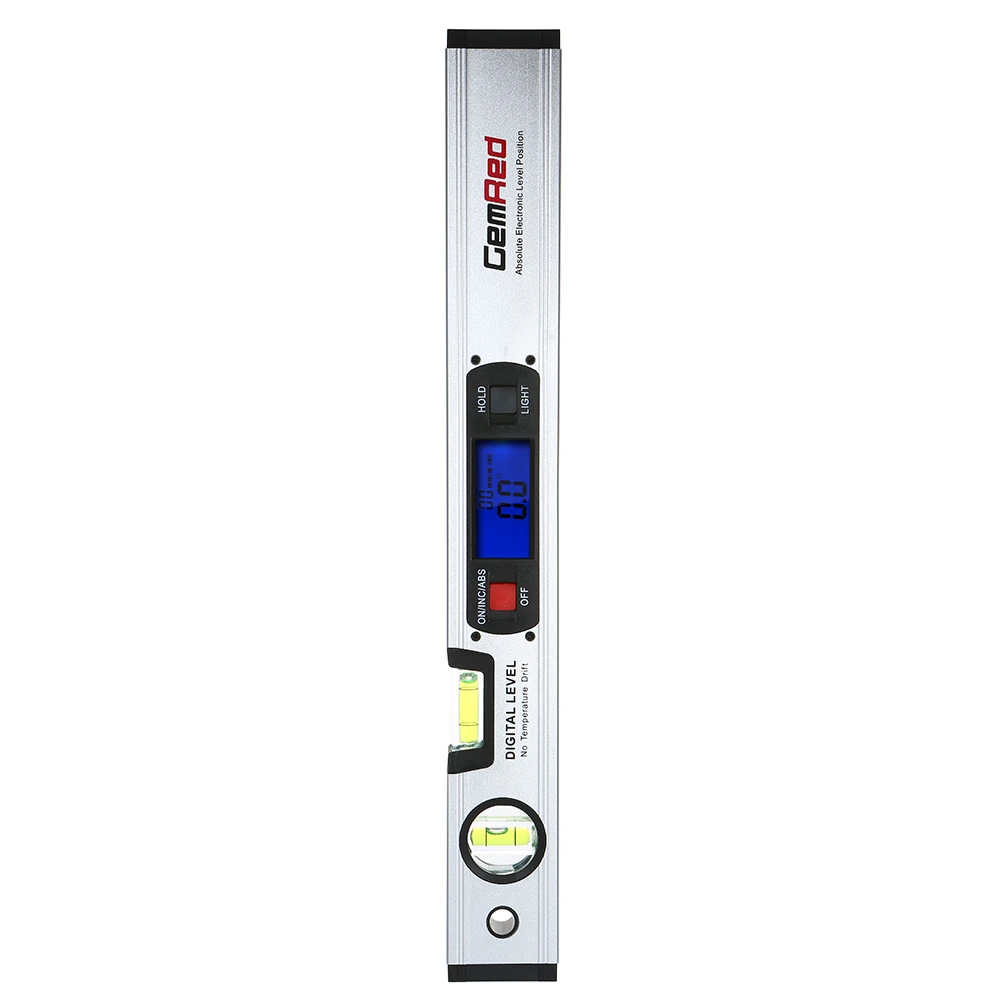 400mm LCD Digital Display Non-magnetic Spirit Level Ruler for Woodworking Tools