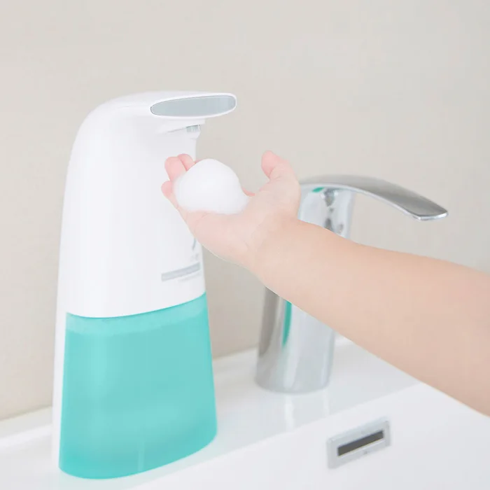 

Auto Foaming Hand Washer Automatic Touch-Less Soap Dispenser Infrared Sensor 0.25s Quick Foaming With Sanitizer Battery Bathroom