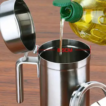 

Stainless Steel Oiler Visual Oil Leak Edible Oil Tank Vinegar Bottle Soy Sauce Bottle Spice Bottle Oiler