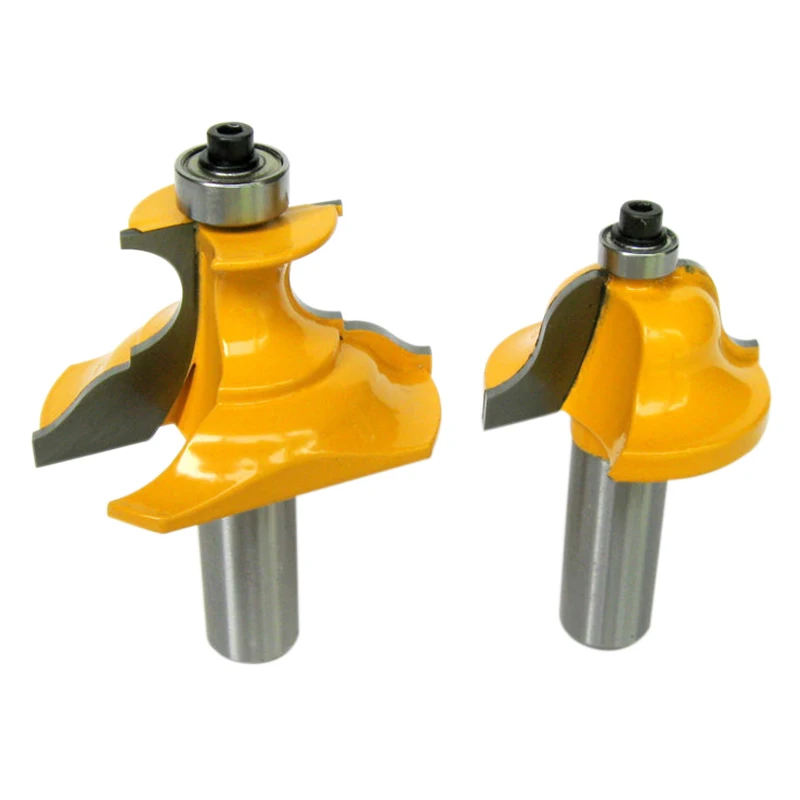 

2Pc 1/2 Inch Shank Wainscoting Roman Ogee & Pedestal Router Bit C3 Carbide Tipped Wood Cutting Tool Woodworking Router Bits