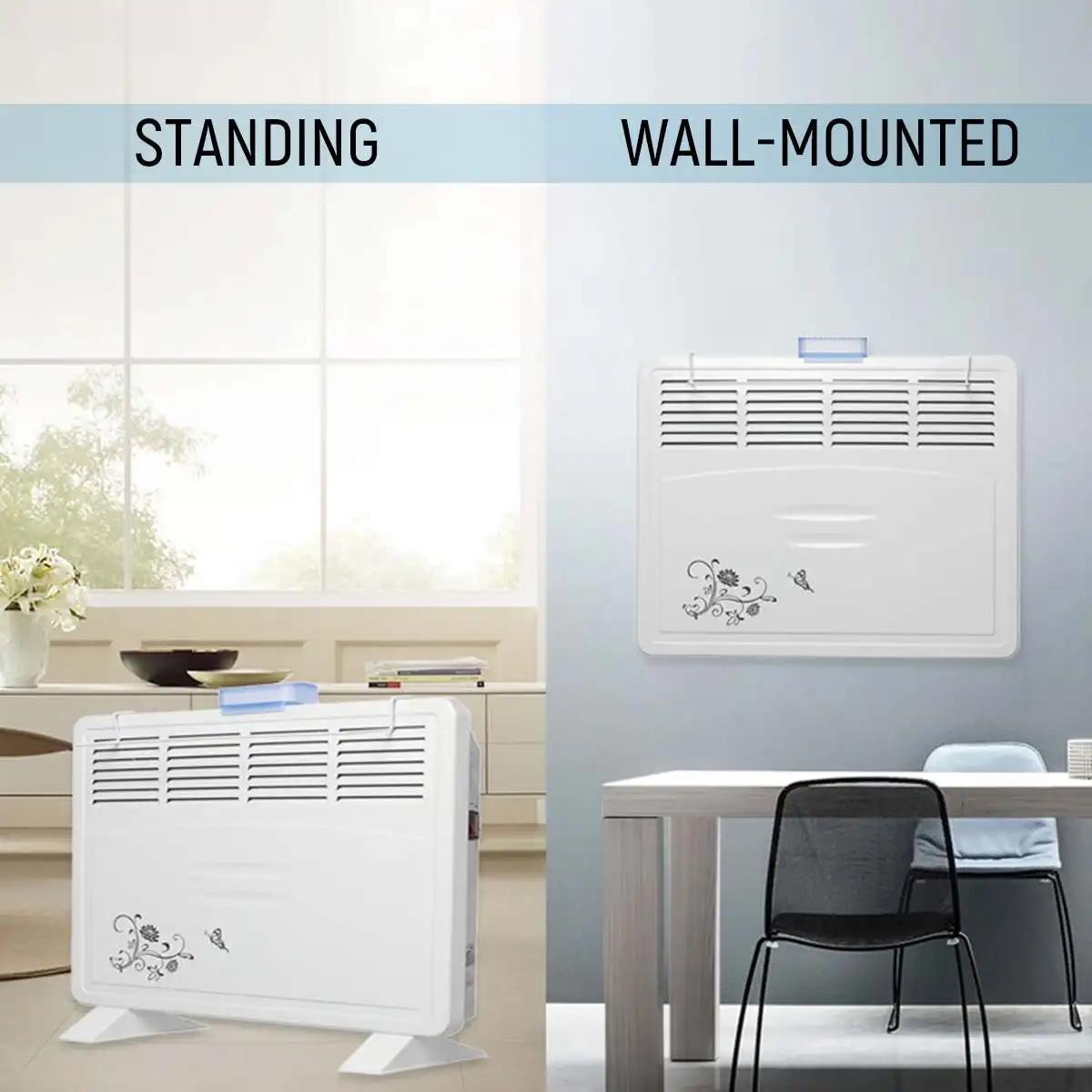 Envi High Efficiency Whole Room 120v Plug In Electric Panel Wall Heater