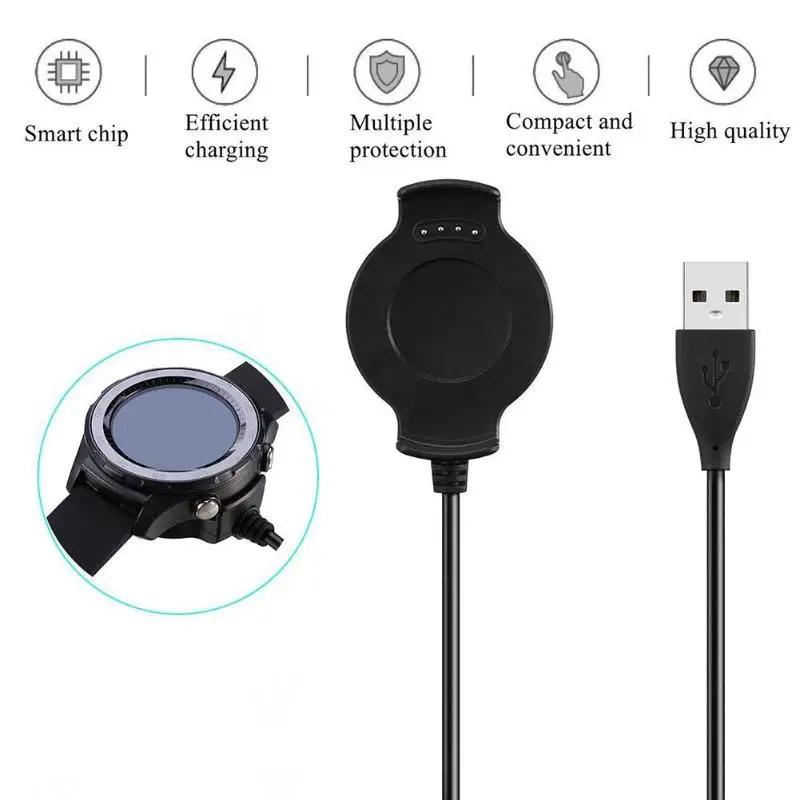 

VODOOL Smart Watch Charger USB Charging Cable Cradle Magnetic suction thimble interface 100% fit for HUAWEI WATCH/ WATCH 2 Pro