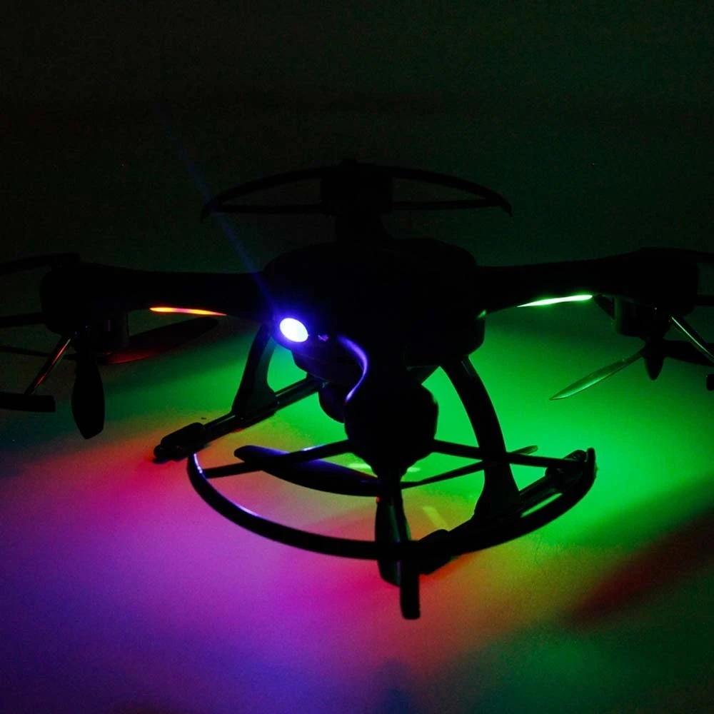 FQ777 955 RC Drones with LED Light 2.4G 4CH 6-Axis Gyro RC Quadcopter Aircraft Toy CF Mode RTF RC Drone Dron Kids Toys Xmas Gift