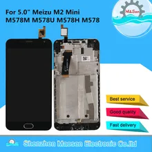 M& Sen для 5," Meizu M2 Mini M578M M578U M578H M578 ЖК-дисплей+ сенсорная панель дигитайзер Рамка для Meizu M2 Mini в сборе