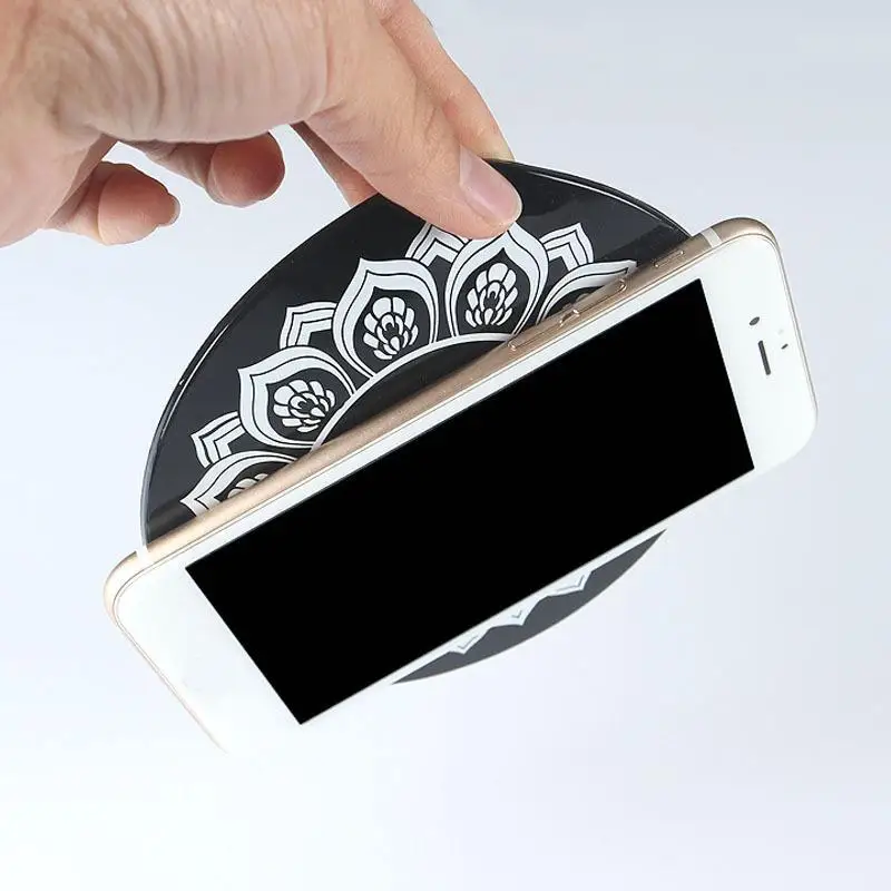 

Car Anti-Slip Dashboard Sticky Mat Anti-Slip Car Dashboard Sticky Pad Non-Slip Mat GPS Lotus Phone Holder Black White Round