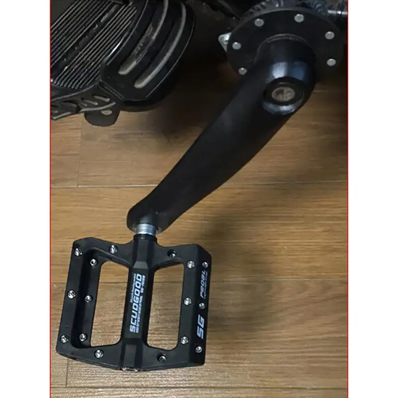 Günstig Hohe Qualität Tragbare Mountainbike Fahrrad Pedale Nylon Faser 4 Farben Große Fuß Rennrad Lager Pedale Fahrrad Teile