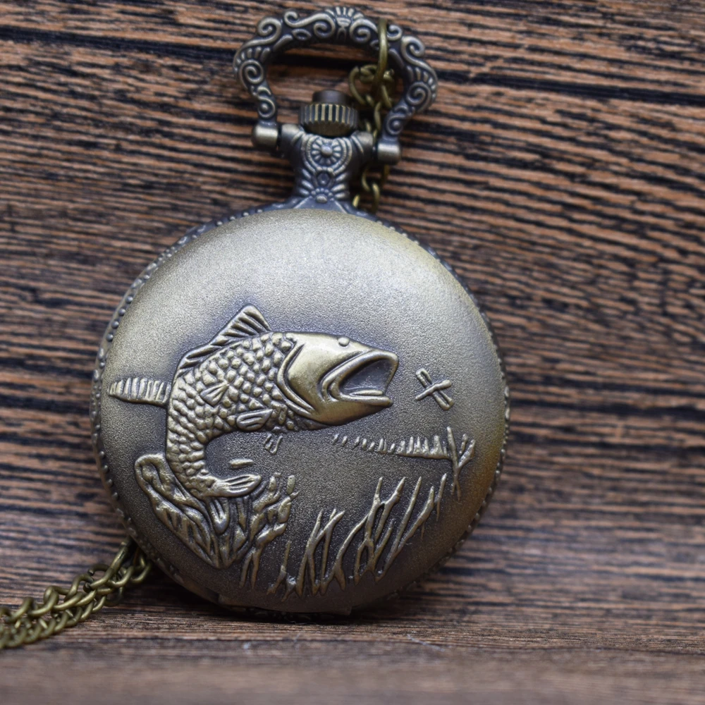 Pocket & Fob Watches Vintage Bronze Fish Pocket Watche For Man/Woman Watch Pendant Pocket & Fob Watches Vintage Bronze Fish Pocket Watche For Man/Woman Watch Pendant
