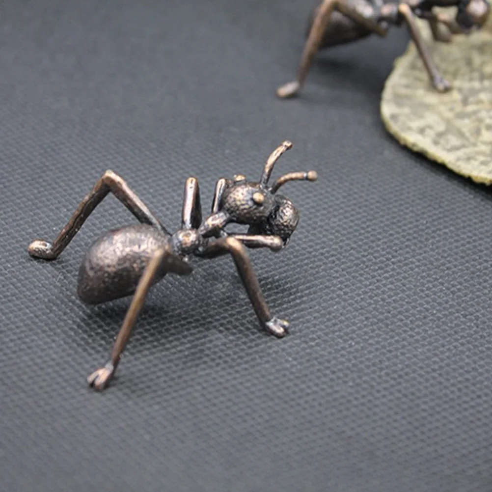 

Pure Copper Ant Locusts Metal Tea Pets Handmade Teapot Lid Bracket Tea Accessories Home Decoration (Bronze Ant Stand)