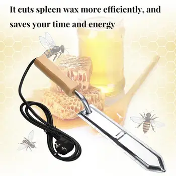 

Stainless Steel Electric Heating Scraping Bee Honey Extractor Uncapping Knife with Handle Beekeeping Bee Tool US UK EU Plug