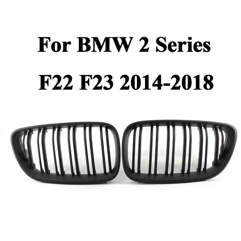 

Racing Grille For BMW 2 Series F22 F23 2014 To 2018 Year Double Lines Car Front Medium Grid