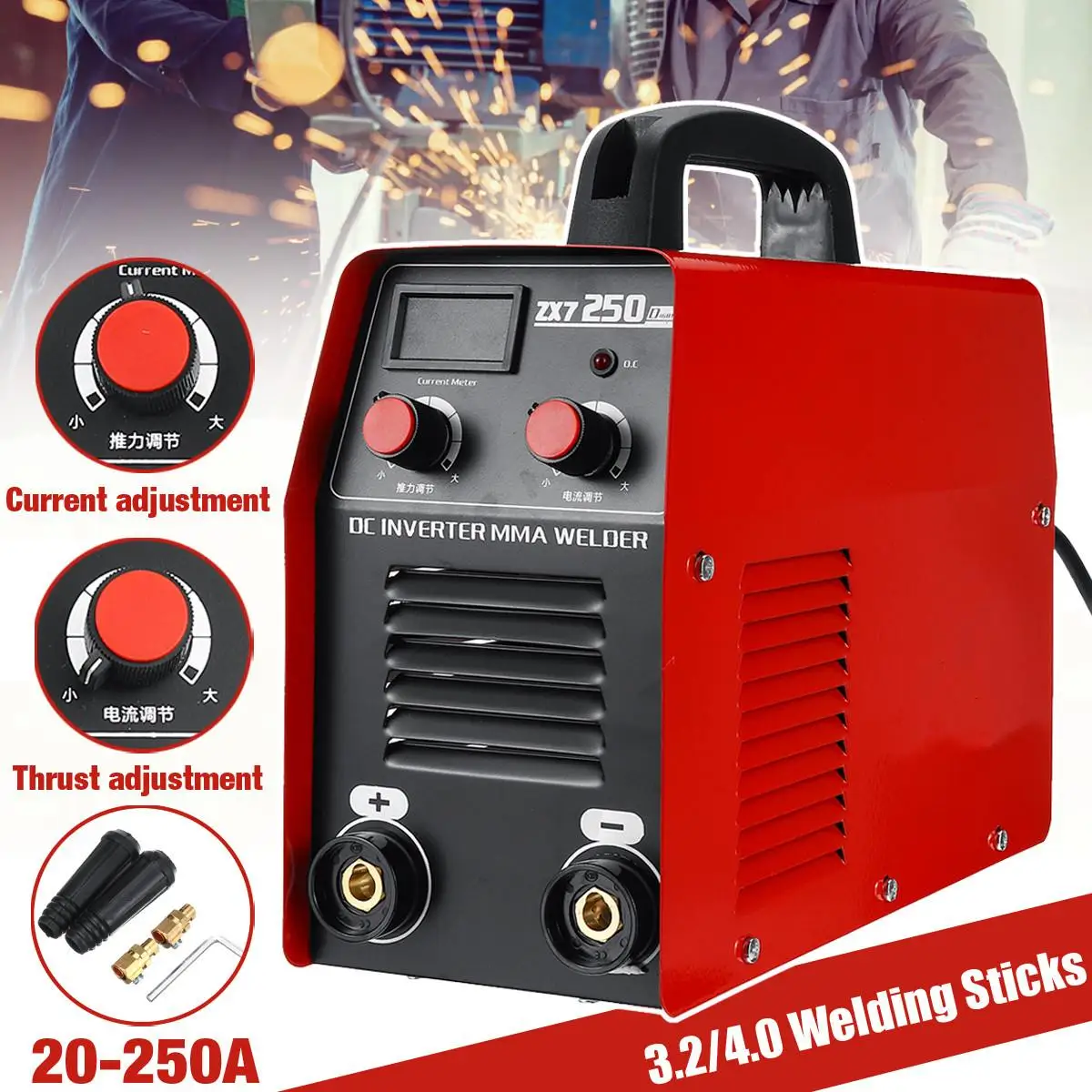 

220V DC Inverter ARC Welders ZX7-250 Handheld IGBT Inverter Mini Electric ARC Welding Welders Inverter Machine Tool