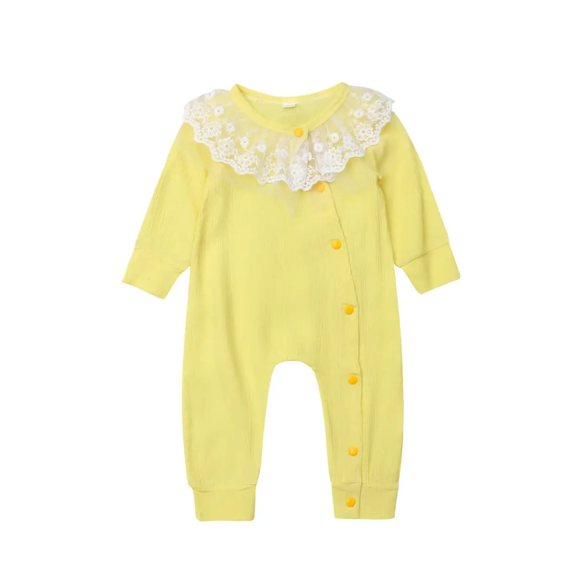 

2018 Children's Wear Newborn Infant Toddler Baby Girls Floral Lace Romper Jumpsuit Sunsuit Soft Cotton Clothes 0-18M