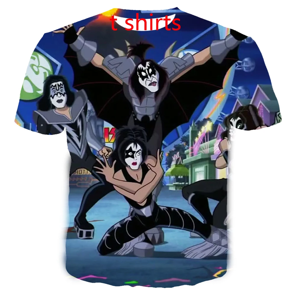 

kiss band rock 3d print vests/tshirts/sweatshirts/zip hoodies/pants fashion men harajuku funny punk tee streetwear hip hop tops