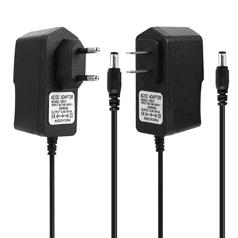 

DC12.6V 1A 18650 Lithium Battery Charger 5.5x2.1mm Power Adapter Charger