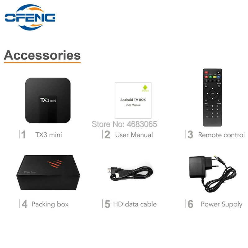 TX3 Мини Android 7 1 Smart TV BOX 2 Гб 16 четырехъядерный процессор Amlogic S905W телеприставка H.265 4K