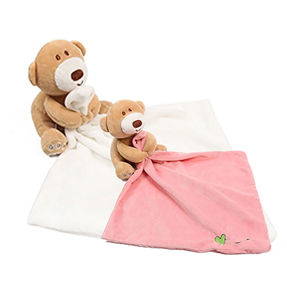 Плюшевая Успокаивающая игрушка для малышей одеяло для малышей успокаивающее полотенце для ухода за ребенком в форме животных для новорожденных