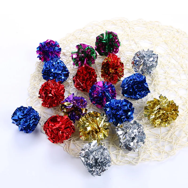 Продажа высокого качества Crinkle Ball Sound Toy Интерактивная 1 шт. для кошачьего кольца