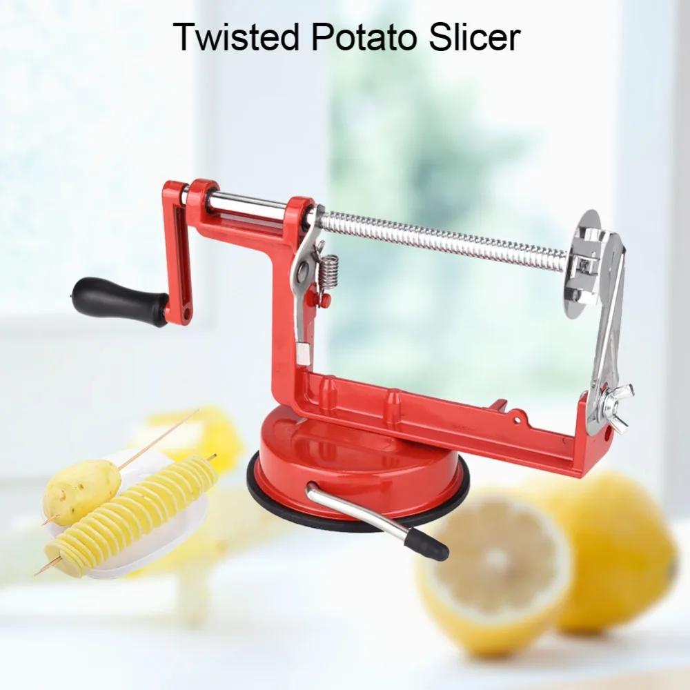 

Manual Spiral Potato Cutter Slicer Cucumber Tornado Twister Cutter Vegetable Fruit Chips Making Tool Potato slicer Supply