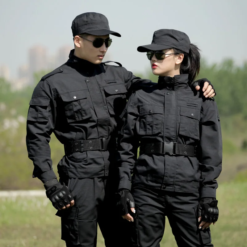 

Outdoor black training men wear army clothes for men mens pants fashions men two piece set
