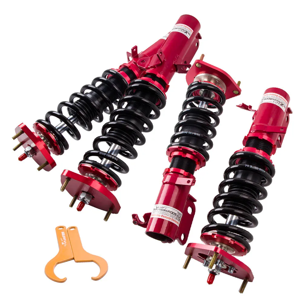 

Coilovers Shock Struts Kit For Toyota Corolla 1988-1999 E90 E100 E110 AE92-AE111 Suspension lowering Kits Red