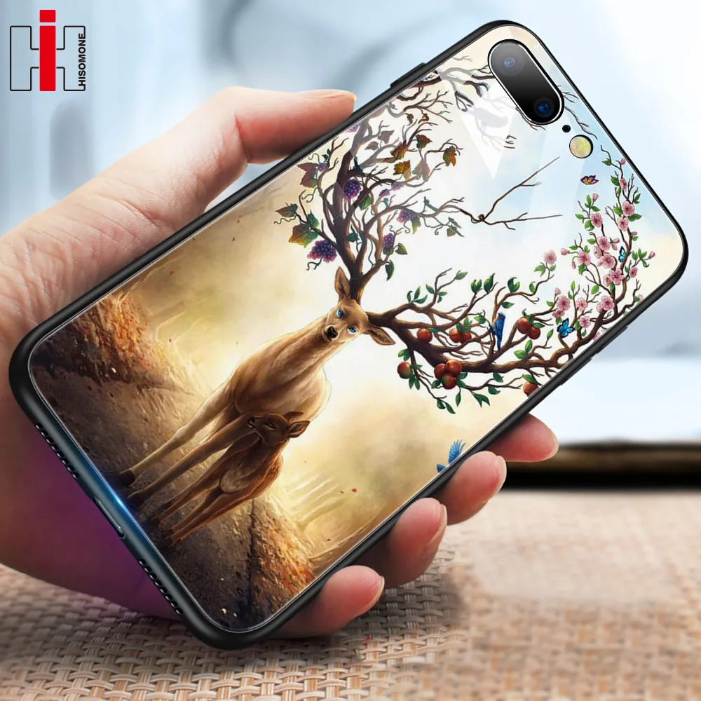 

Hisomone 9H Tempered Glass Phone Case For Xiaomi Redmi 5 Plus 4X Note 5 4X Animal Silicone Back Cover Case For Xiaomi Mi A1 8 5X