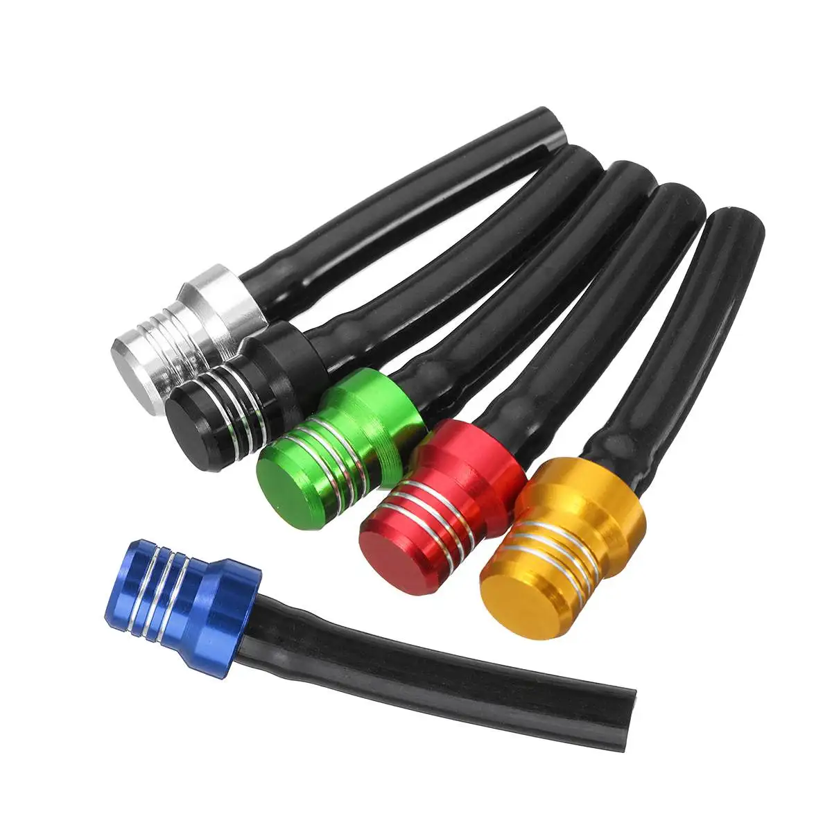 

6 Colors 2.8 Gas Fuel Cap Petrol Valve Vent One-way Breather Black Hose Tube For ATV PIT Dirt Bike Universial