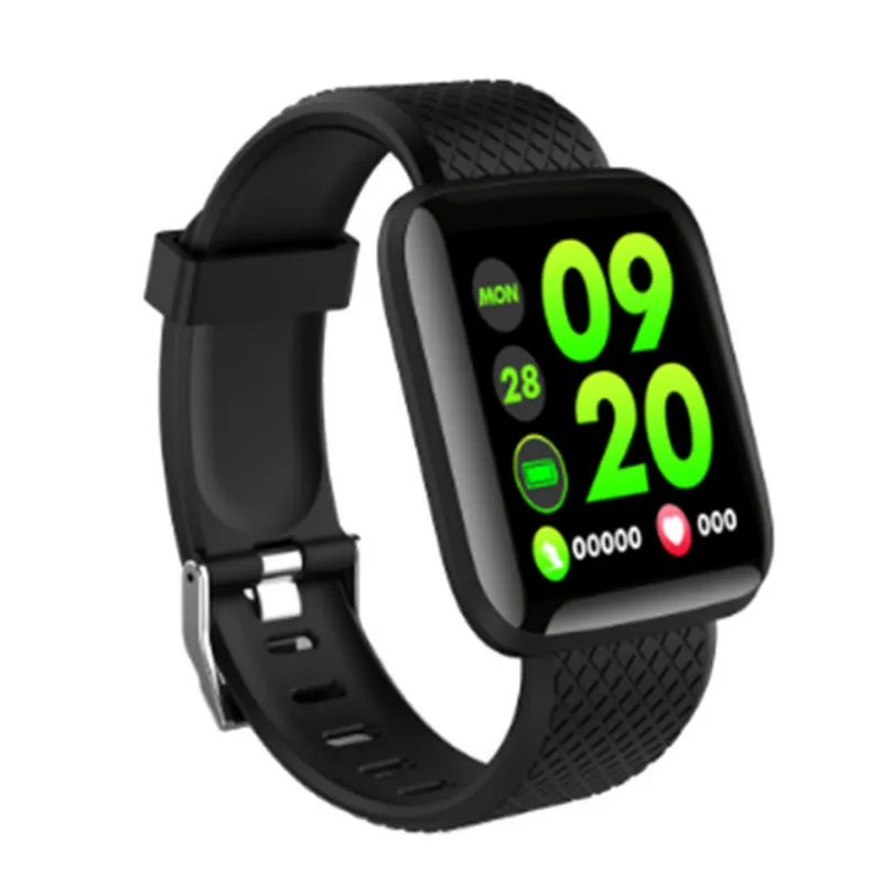 

116 Plus Smart Watch Blood Pressure Oxygen Heart Rate Monitor Message Push Smart Bracelet Call Sedentary Reminder Alarm clock