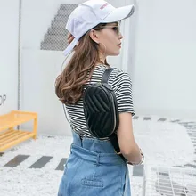 [Telastar] круглая поясная сумка Женская поясная сумка волна стиль кожаный ремень сумка для отдыха летняя сумка Высокое качество Прямая