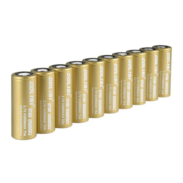GOLISI S43 IMR26650 4300 мАч 35A защищенная перезаряжаемая пластинчатая головка с высоким