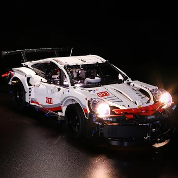 

LED Light Building Block Brick Car Model Kit For 911RSR Automobile Race 42096 Gift (Basic Version, Light Only)