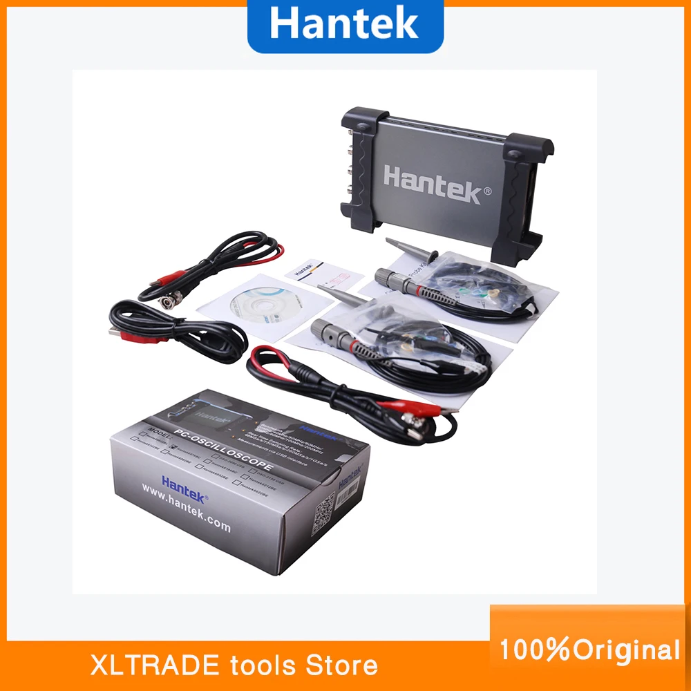 Оригинальный Hantek PC 6074BC на основе 1GSa/s 4 канала USB цифровой осциллограф 4CH 70 МГц