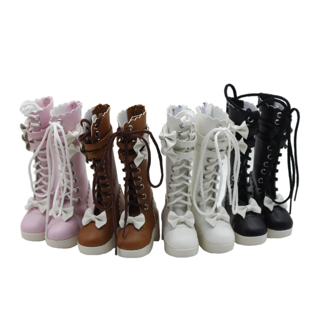 

60 Cm bjd sd Doll Boots Leaves Lori Girl Toys Children's Shoes 7 8cm Doll Toys High Boots