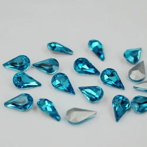 100 шт 8X13 мм кристалл в форме слезы бусины 16 цветов стеклянные камни идеально подходят для дизайна ногтей украшение корпуса телефона