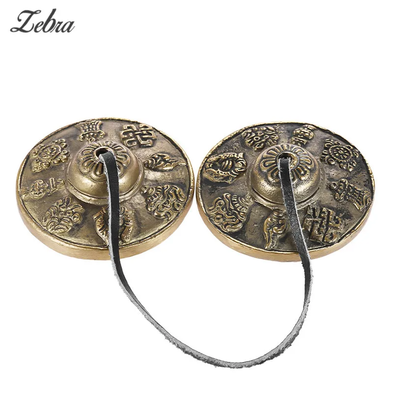 

1 Pair Handcraft Tibetan Bells Meditation Tingsha Cymbal Bell Buddhist Tinkle Bell Auspicious Percussion Instrument 6.5cm