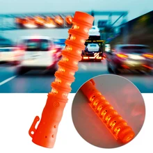 Мульти-функциональный жезл регулировщика с расклешенными Портативный аварийного Предупреждение световая сигнализация 100-240 В